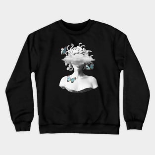 Medusa with butterflies design Crewneck Sweatshirt